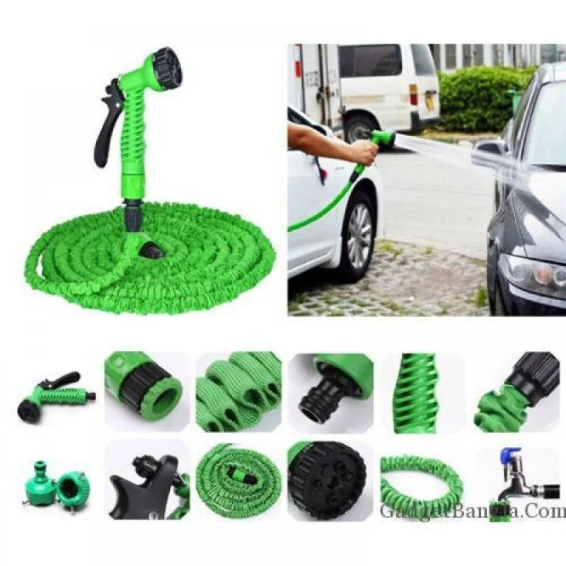 Set Furtun de gradina extensibil 22.5 m cu dispozitiv pentru pulverizarea apei + aspersor de stropit cu 12 duze