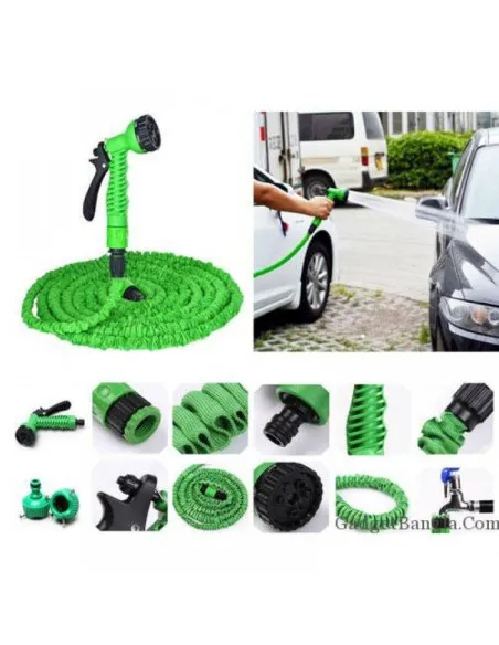 Set Furtun de gradina extensibil 22.5 m cu dispozitiv pentru pulverizarea apei + aspersor de stropit cu 12 duze