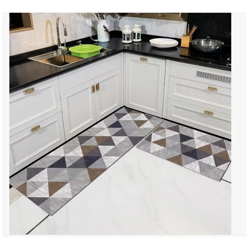 Set 2 Covoare Bucătărie Antiderapante | 50x60cm & 50x120cm