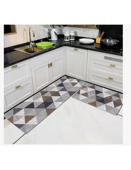 Set 2 Covoare Bucătărie Antiderapante | 50x60cm & 50x120cm