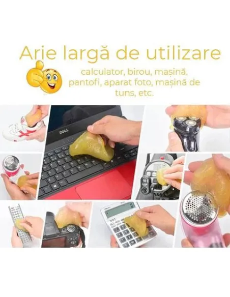 Gel elastic pentru indepartarea murdariei si a