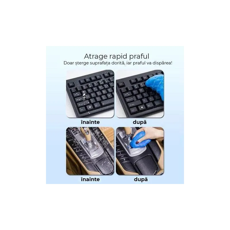 Gel elastic pentru indepartarea murdariei si a