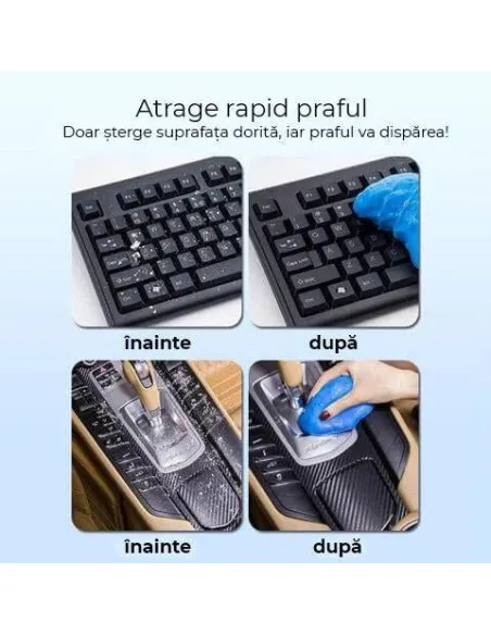 Gel elastic pentru indepartarea murdariei si a