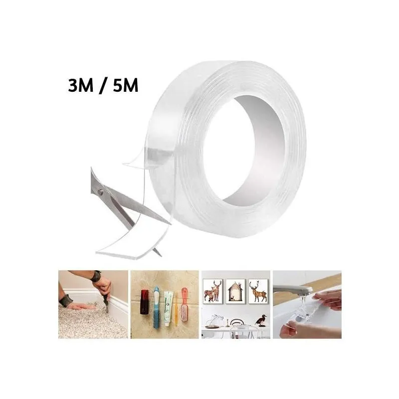 Banda transparenta dublu adeziva, 3 M / 5 M