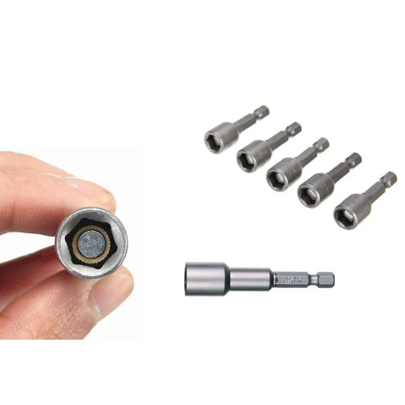 Set 5 adaptori magnetici profesionali 1/4 8mm