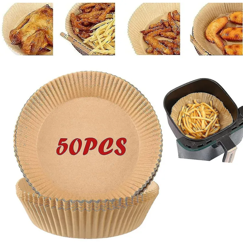 Set 50 buc hartie pentru Air Fryer, de unica folosinta