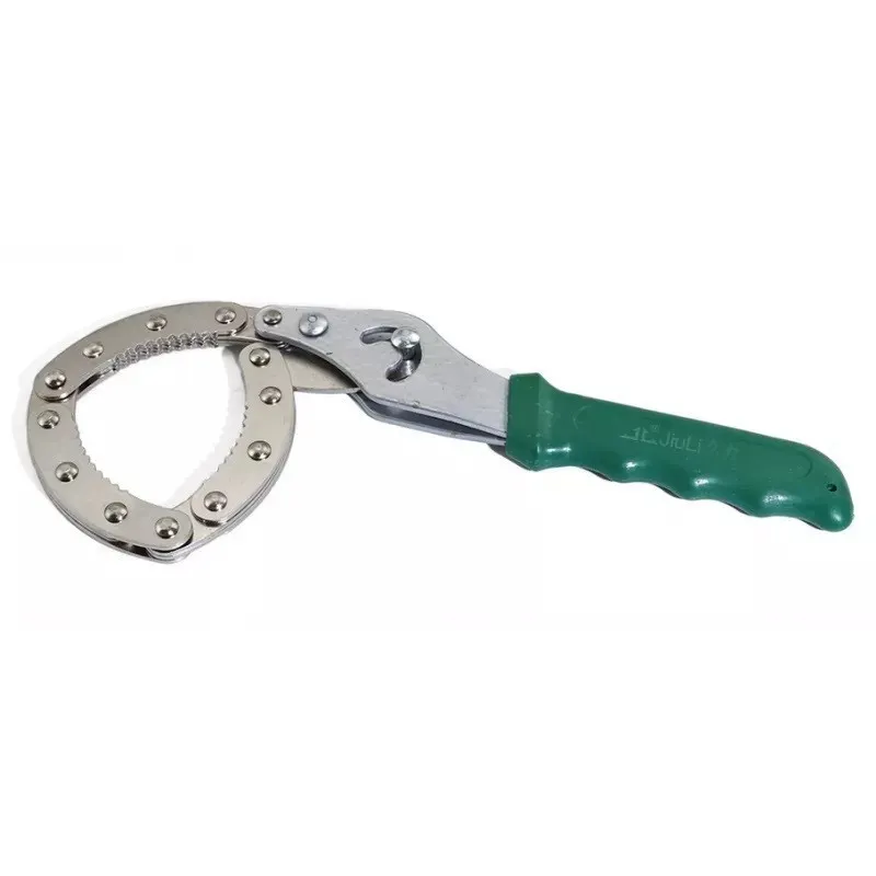 Cheie reglabilă filtru de ulei 4 sectiuni maner verde