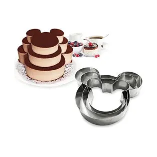 Set 3 inele pentru tort multietajat Mickey Mouse