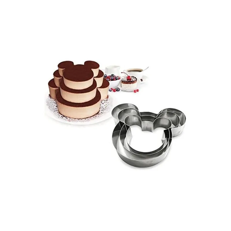 Set 3 inele pentru tort multietajat Mickey Mouse