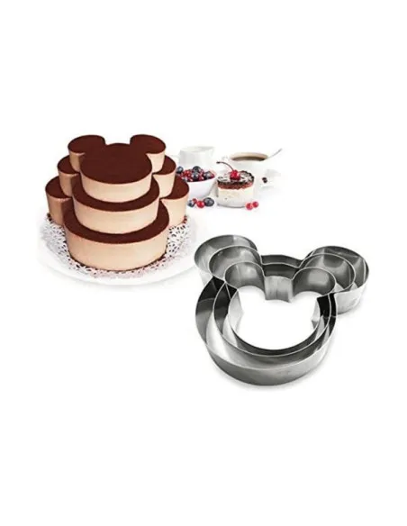 Set 3 inele pentru tort multietajat Mickey Mouse