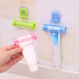 2x Dispenser stors tub pasta de dinti, albastru