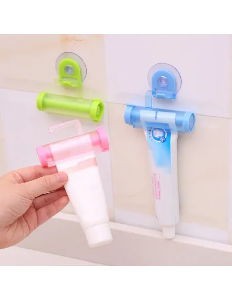 2x Dispenser stors tub pasta de dinti, albastru