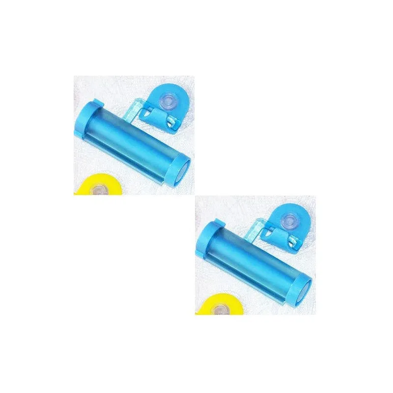 2x Dispenser stors tub pasta de dinti, albastru
