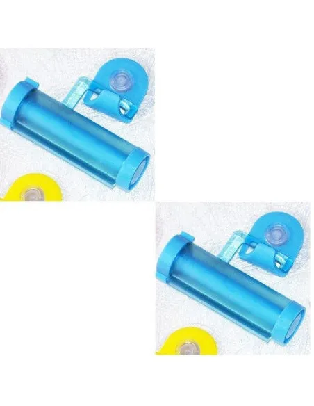 2x Dispenser stors tub pasta de dinti, albastru