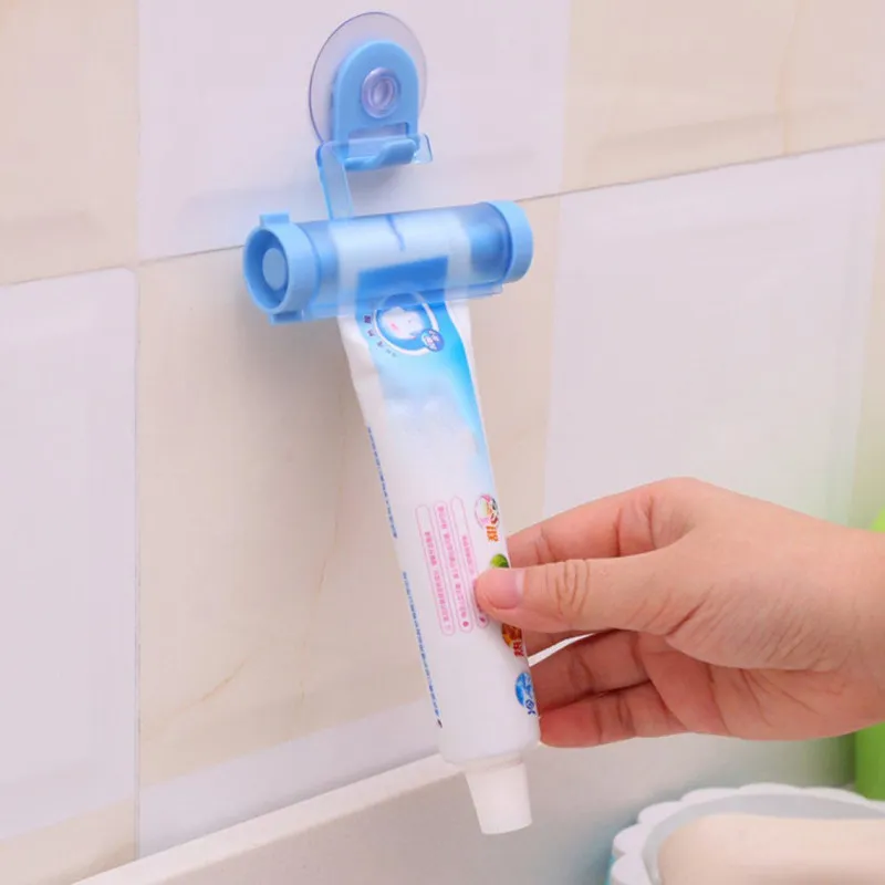 2x Dispenser stors tub pasta de dinti, albastru