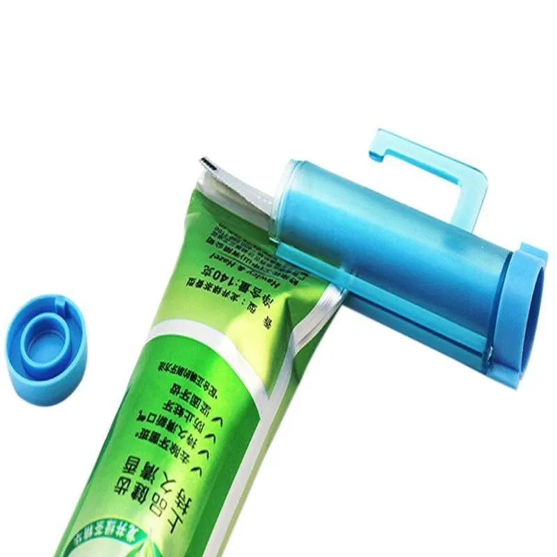 2x Dispenser stors tub pasta de dinti, albastru
