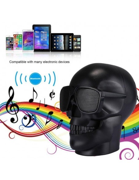 Boxa portabila tip craniu, Bluetooth, 3W