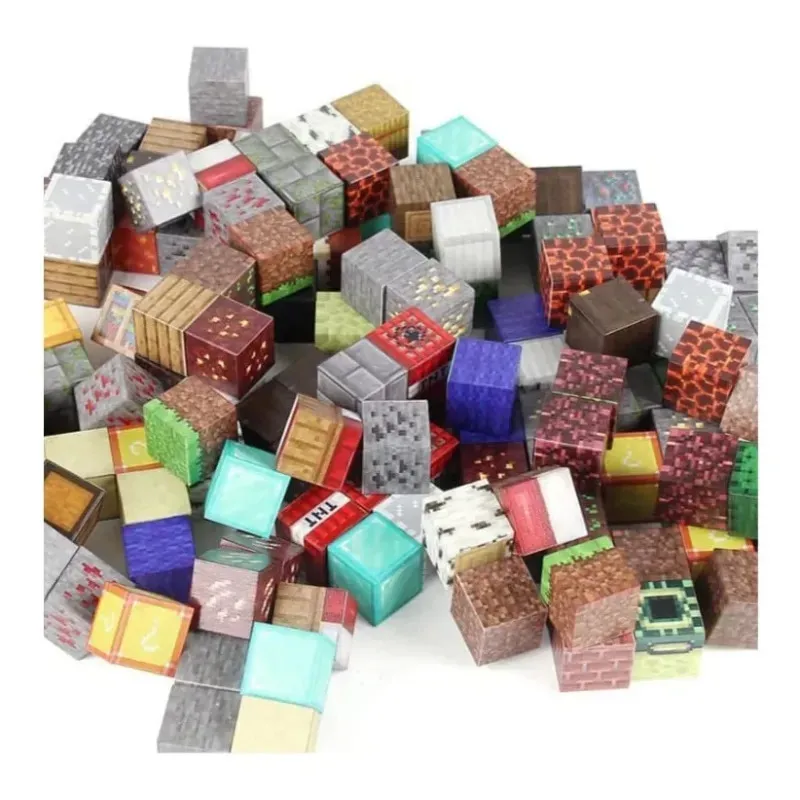 Set 80 Cuburi Magnetice "Mega-Varietate" – Modele Mixte și Unice