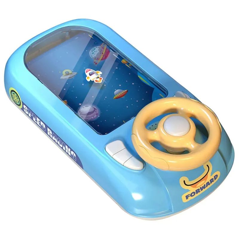 Jucarie Interactiva volan de condus cu circuit curse, sunete si functii, alimentare USB, pentru Copii 3-6 Ani