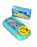 Jucarie Interactiva volan de condus cu circuit curse, sunete si functii, alimentare USB, pentru Copii 3-6 Ani