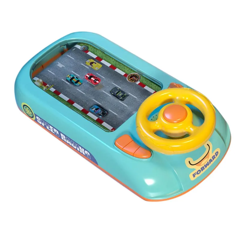 Jucarie Interactiva volan de condus cu circuit curse, sunete si functii, alimentare USB, pentru Copii 3-6 Ani