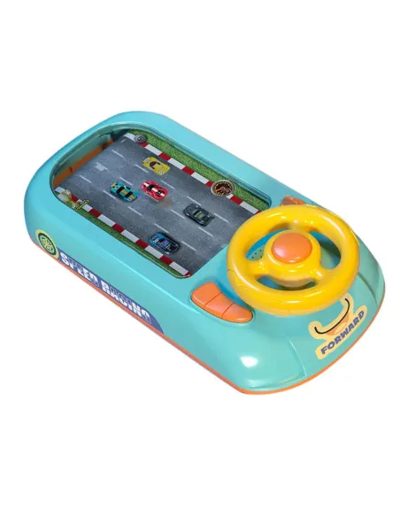 Jucarie Interactiva volan de condus cu circuit curse, sunete si functii, alimentare USB, pentru Copii 3-6 Ani