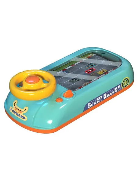 Jucarie Interactiva volan de condus cu circuit curse, sunete si functii, alimentare USB, pentru Copii 3-6 Ani