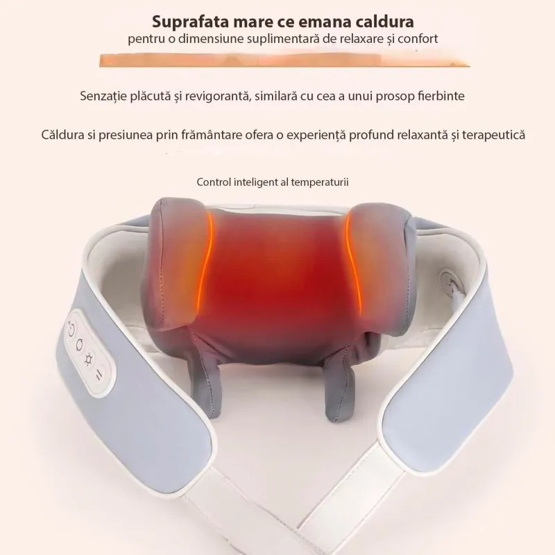 Aparat de masaj profesional electric , pentru umeri si gat , functie de incalzire