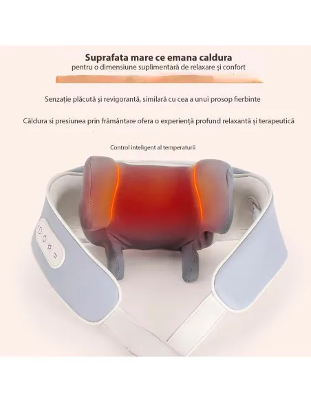 Aparat de masaj profesional electric , pentru umeri si gat , functie de incalzire