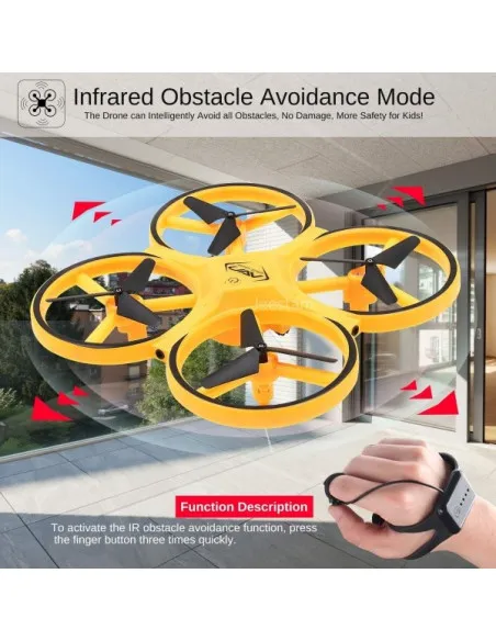 Drona anticoliziune, Quadcopter, Inductie