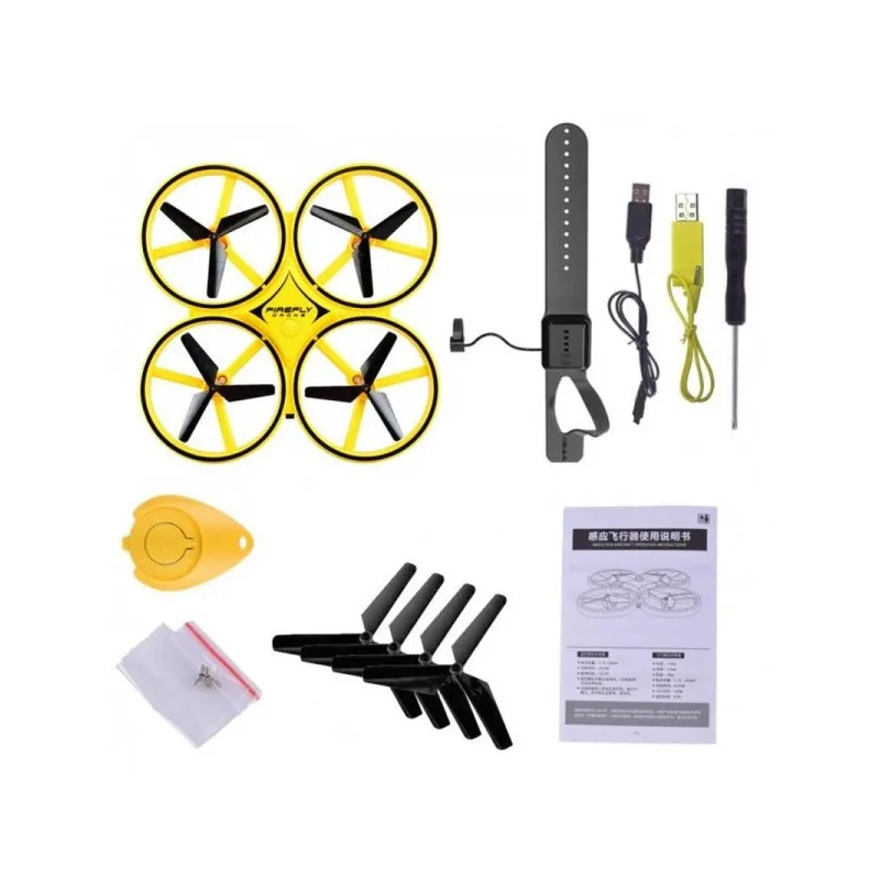 Drona anticoliziune, Quadcopter, Inductie