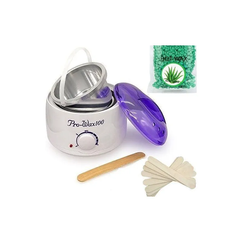 Kit epilare: Incalzitor de ceara + Benzi epilat +