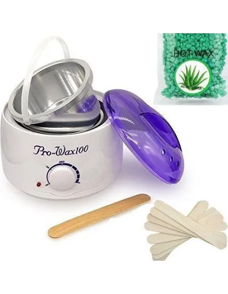 Kit epilare: Incalzitor de ceara + Benzi epilat +