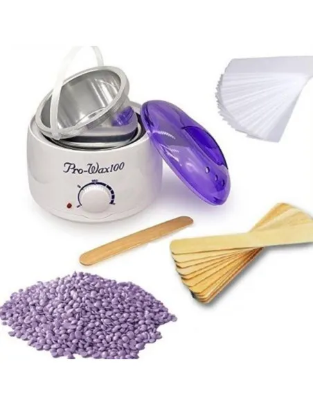 Kit epilare: Incalzitor de ceara + Benzi epilat +