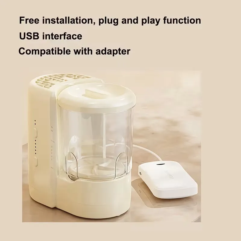 Dispozitiv Profesional Curățare și Uscare Pensule Machiaj, 850 RPM, USB Portabil