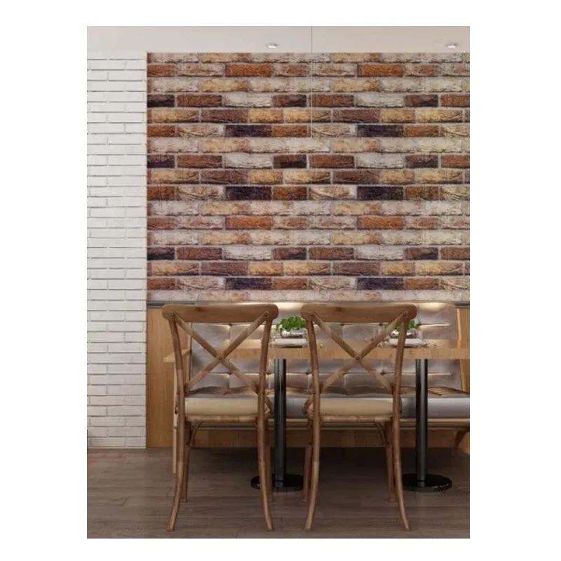 Set 5 x tapet autoadeziv spuma moale 3D, 77x70 cm- model piatra