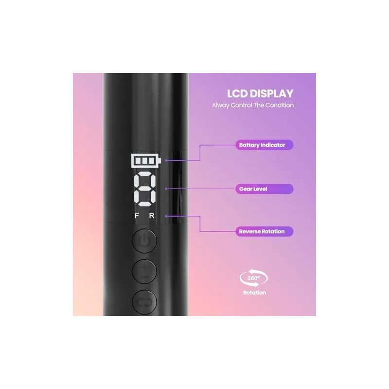 Aparat Pedichiură Electric Mosthink 2în1, 9 Viteze, LED