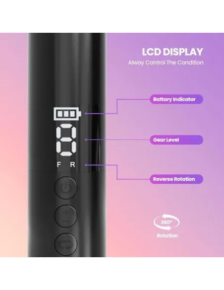 Aparat Pedichiură Electric Mosthink 2în1, 9 Viteze, LED
