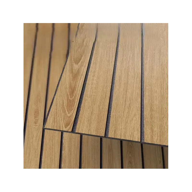  Set 5 x Tapet decorativ autoadeziv, aspect lemn vertical, 30x60cm, model 3D modern, pentru perete interior, imitatie riflaj