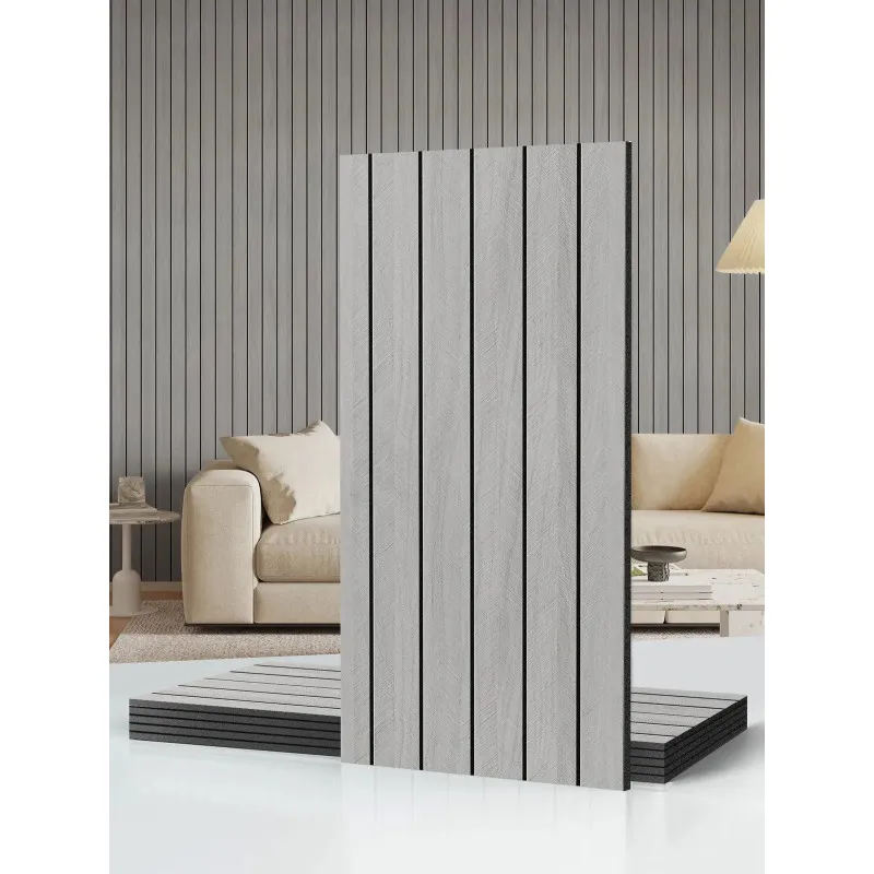  Set 5 x Tapet decorativ autoadeziv, aspect lemn vertical, 30x60cm, model 3D modern, pentru perete interior, imitatie riflaj
