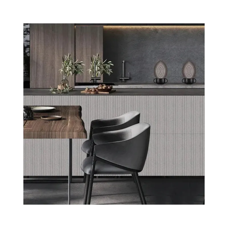  Set 5 x Tapet decorativ autoadeziv, aspect lemn vertical, 30x60cm, model 3D modern, pentru perete interior, imitatie riflaj