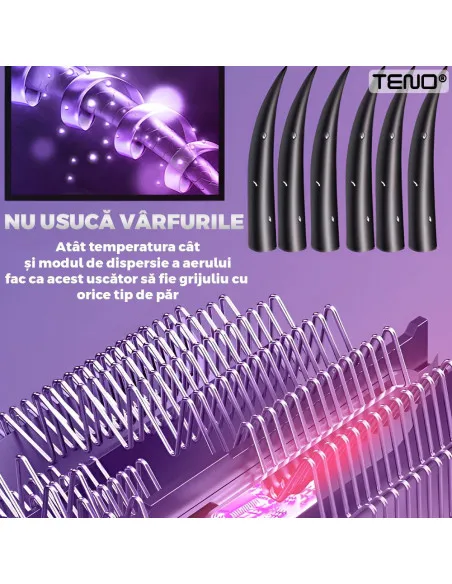 Uscator 3 in 1 Profesional de Par 3 accesorii incluse, 1200W