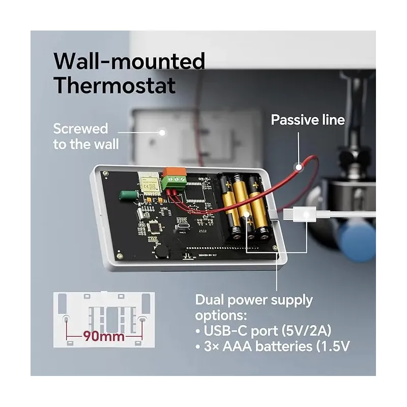 [RESIGILAT] Termostat inteligent BEOK CONTROLS BOT-W506-WIFI pentru sistem de boiler Tuya,Zegbee
