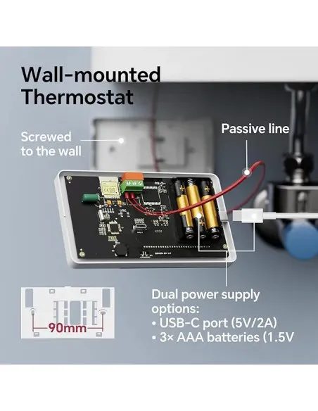 [RESIGILAT] Termostat inteligent BEOK CONTROLS BOT-W506-WIFI pentru sistem de boiler Tuya,Zegbee