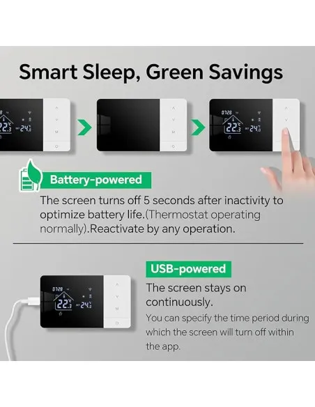[RESIGILAT] Termostat inteligent BEOK CONTROLS BOT-W506-WIFI pentru sistem de boiler Tuya,Zegbee