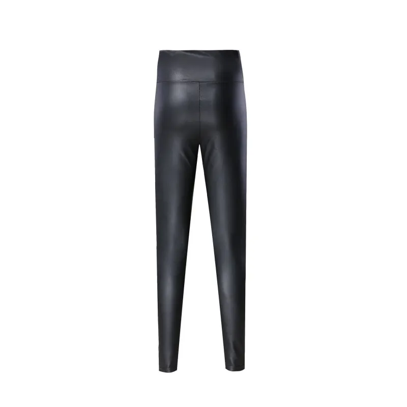 Colanti imitatie de piele negri