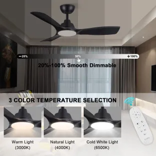 Ventilator Tavan CJOY cu Lumină și Telecomandă Ø107cm 2
