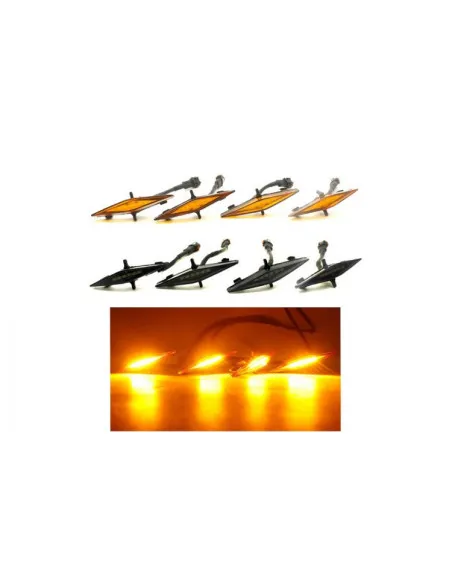 Set 4 x Lumini de zi, decoratie grila fata