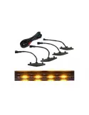 Set 4 x Lumini de zi, decoratie grila fata