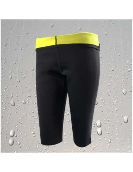 Pantaloni din neopren cu efect de sauna culoare negru